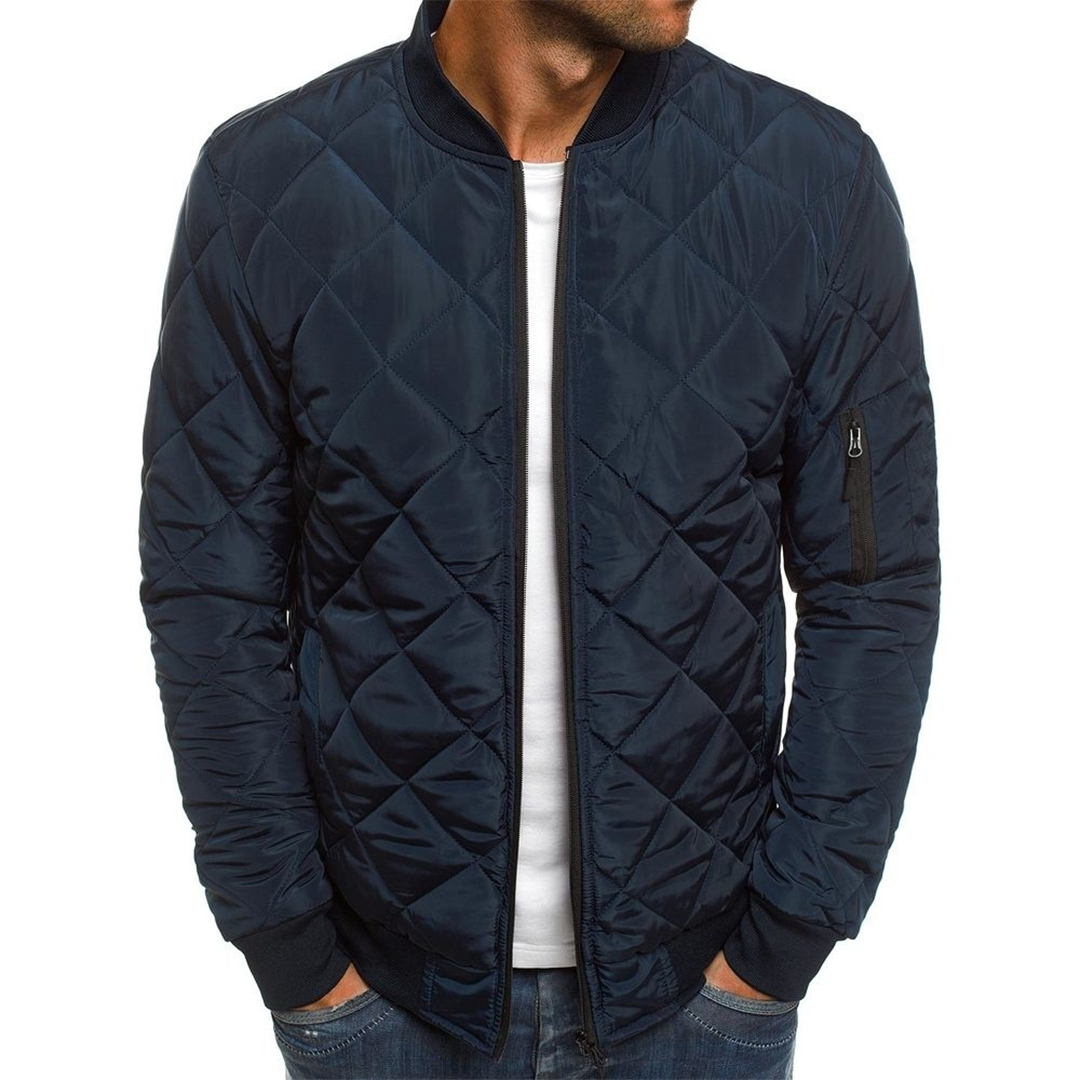 Blouson Bombardier Matelassé Pour Homme Avec Poches | Hiver