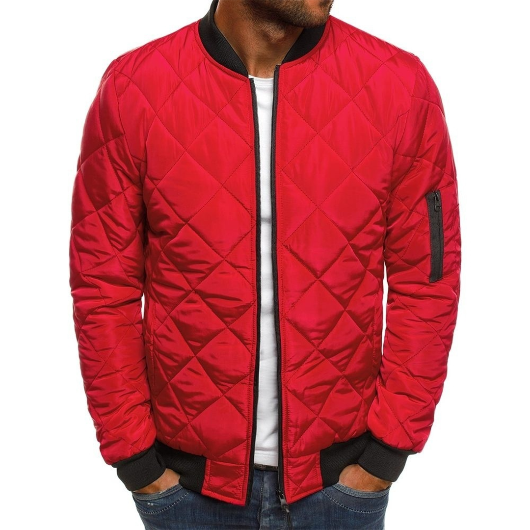 Blouson Bombardier Matelassé Pour Homme Avec Poches | Hiver