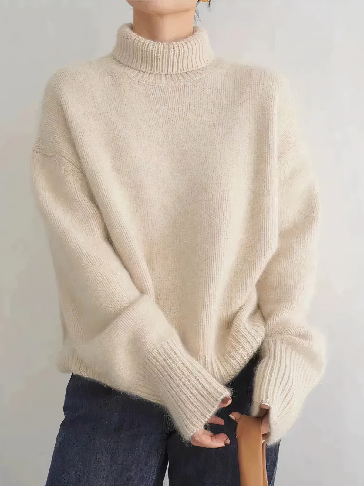 Pull Col Roulé En Cachemire Pour Femme | Hiver