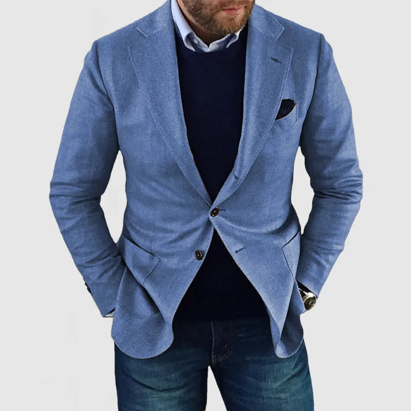 Blazer Décontracté À Simple Boutonnage Pour Homme