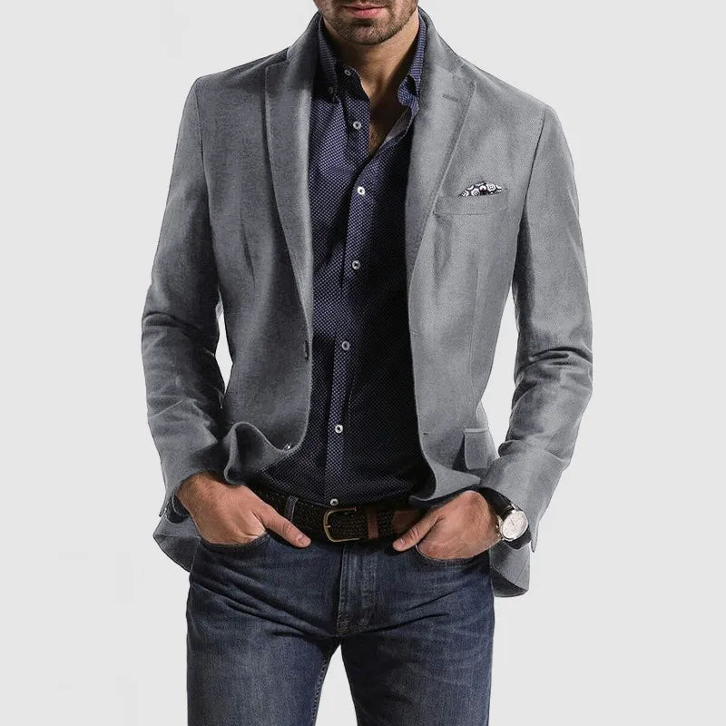 Blazer Décontracté À Simple Boutonnage Pour Homme