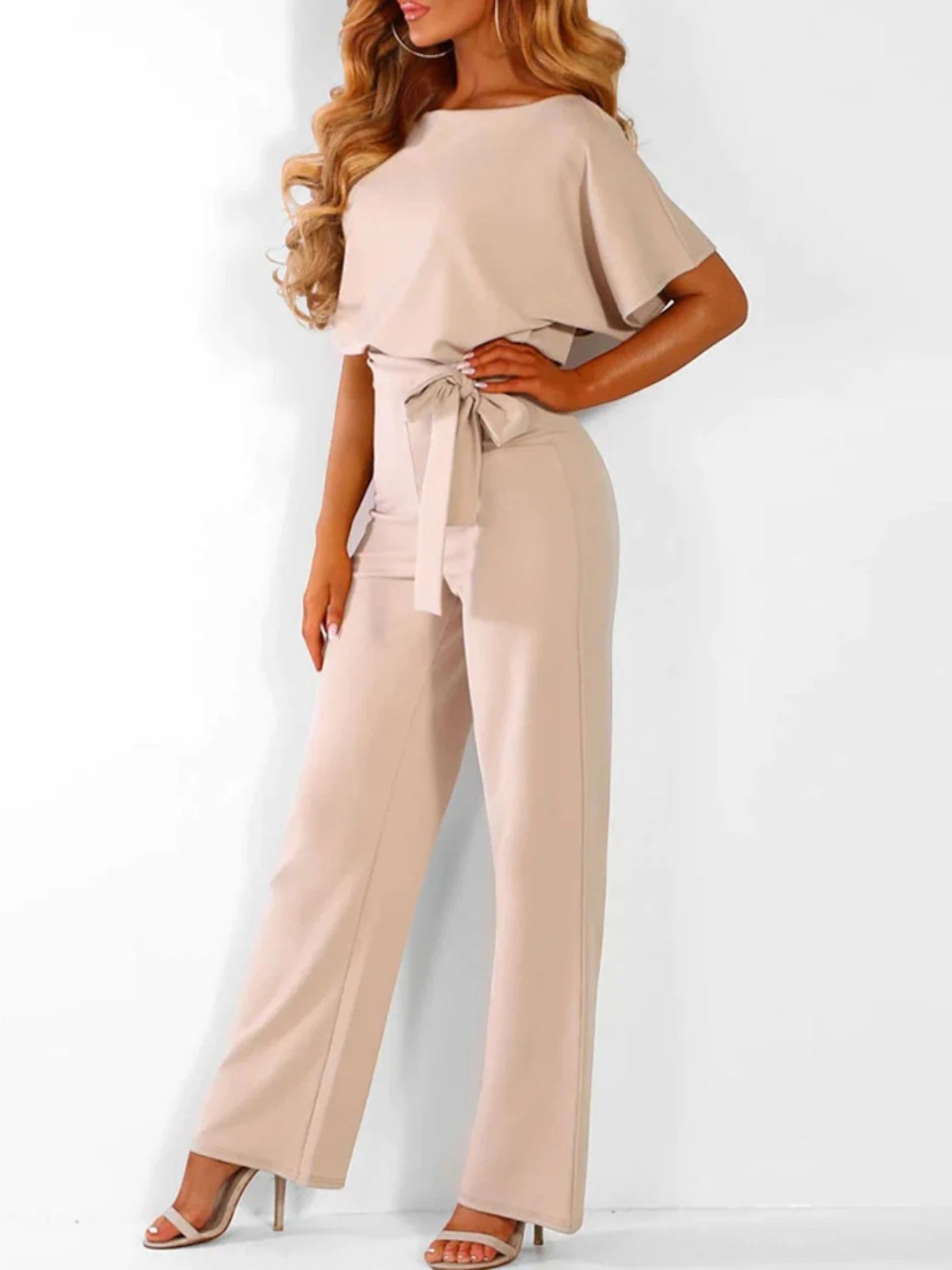 Solène | Combinaison Élégante Avec Ceinture Pour Femme