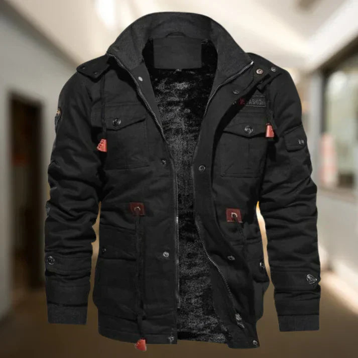 Veste Épaisse À Col Montant Pour Homme | Hiver
