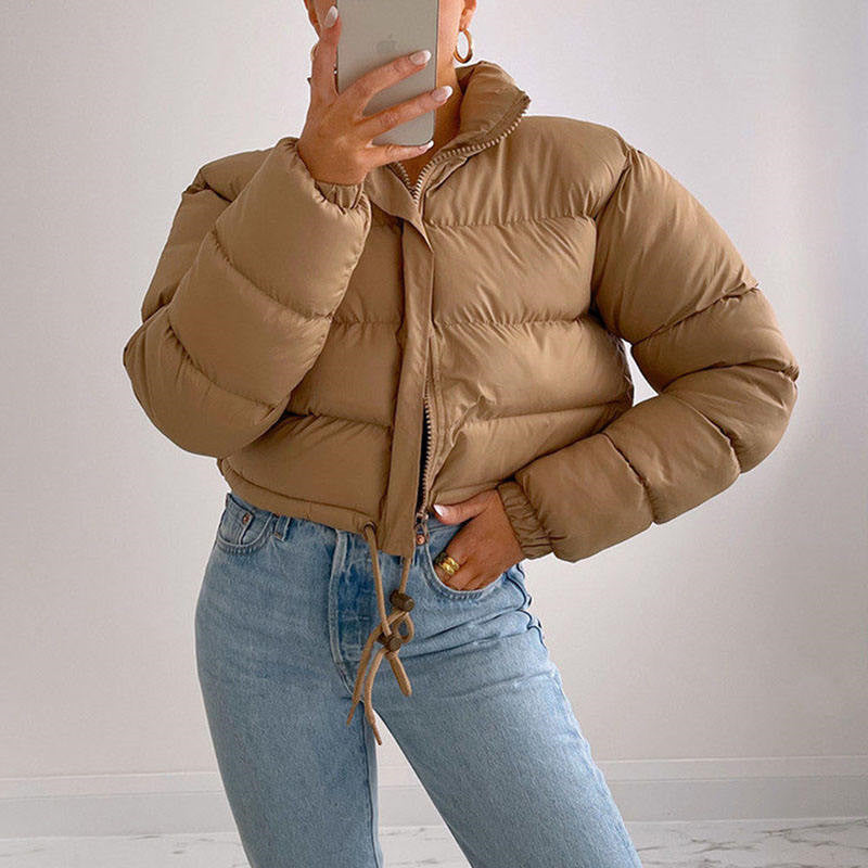 Veste Courte Matelassée Pour Femme | Manches Longues
