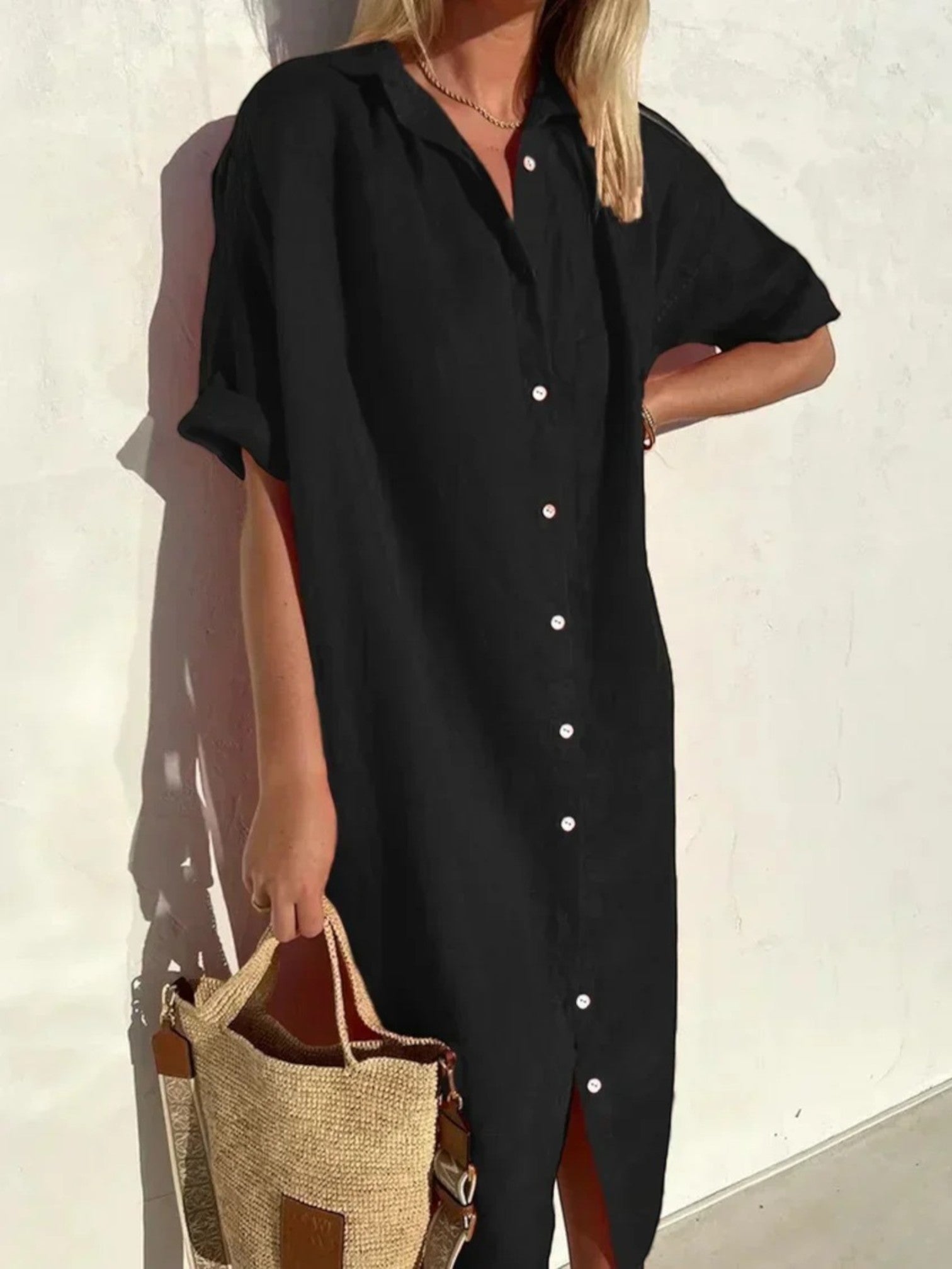 Adèle | Robe Chemise D'été Confortable Pour Femmes