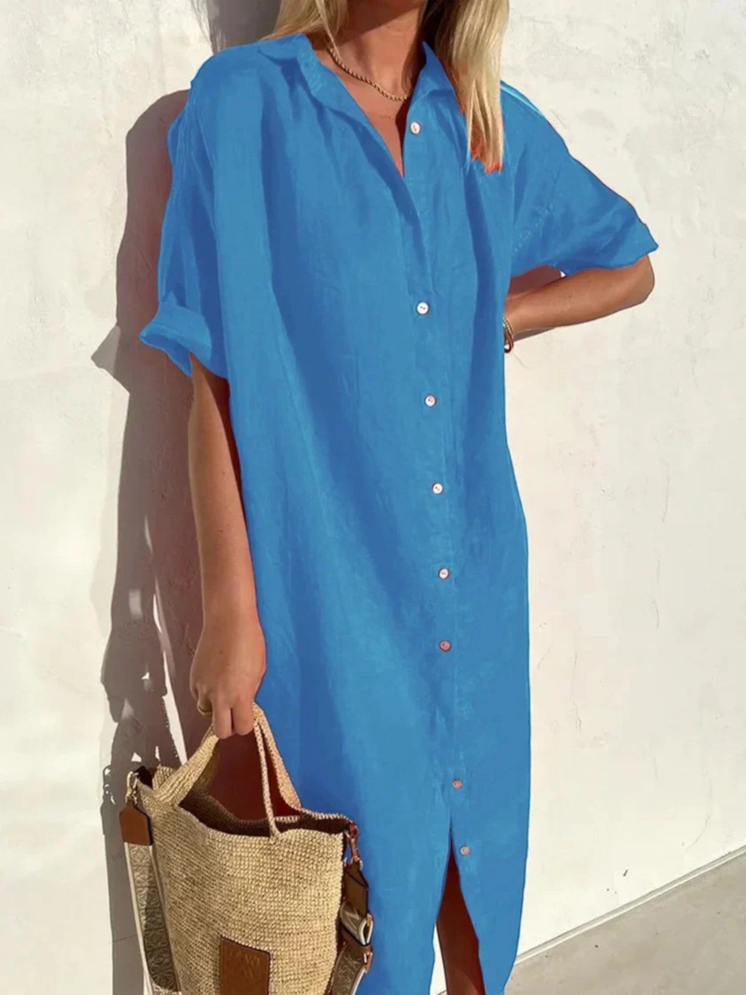 Adèle | Robe Chemise D'été Confortable Pour Femmes