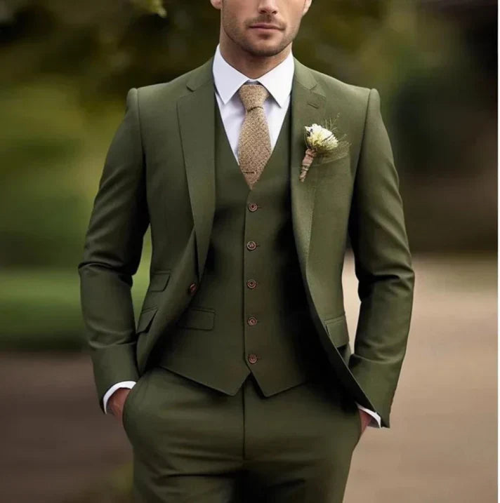 Costume D'invité De Mariage 3 Pièces Pour Hommes | Classique