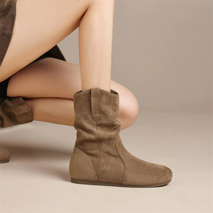 Bottes À Enfiler Pour Femme | Plates