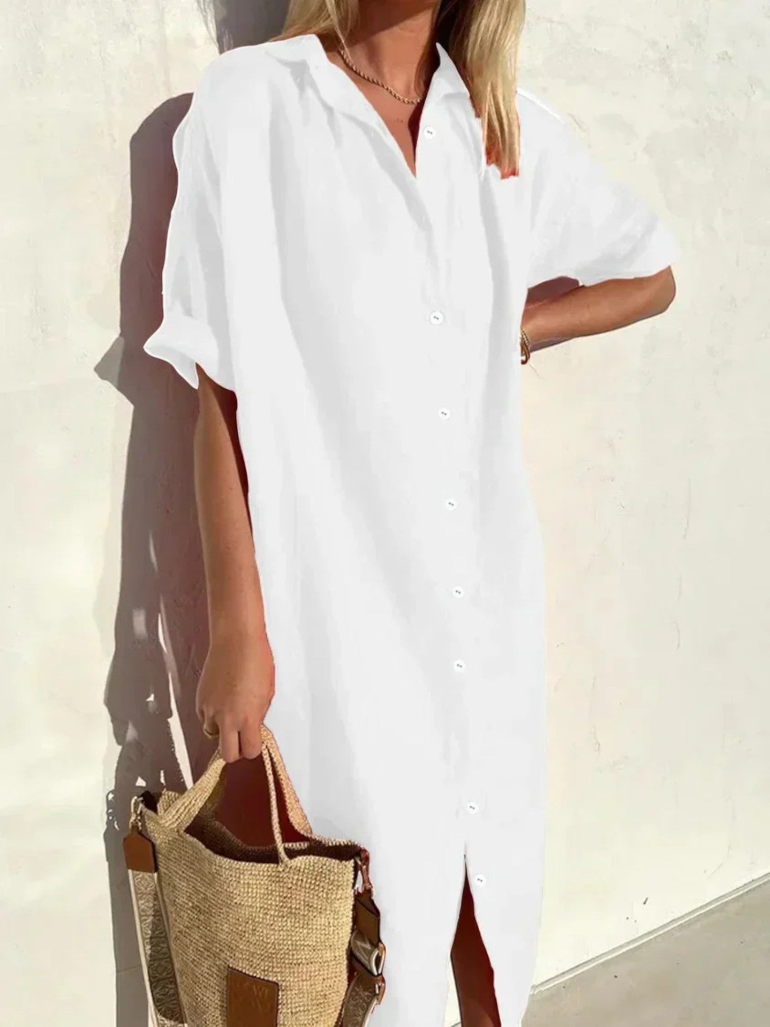 Adèle | Robe Chemise D'été Confortable Pour Femmes
