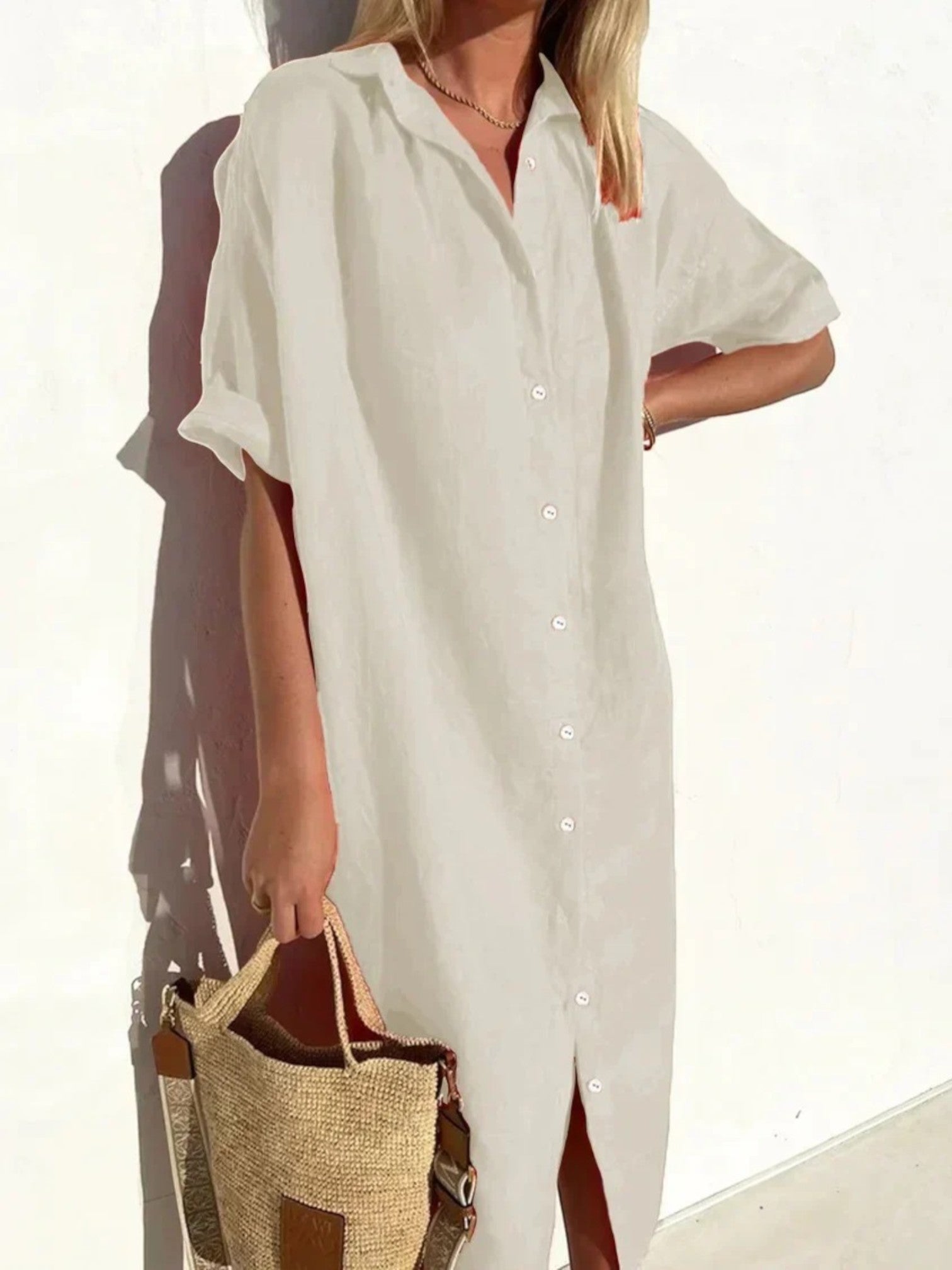 Adèle | Robe Chemise D'été Confortable Pour Femmes