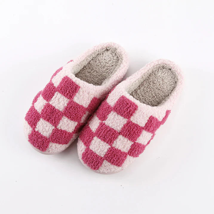 Chaussons D’intérieur Unisexe | Motif À Carreaux
