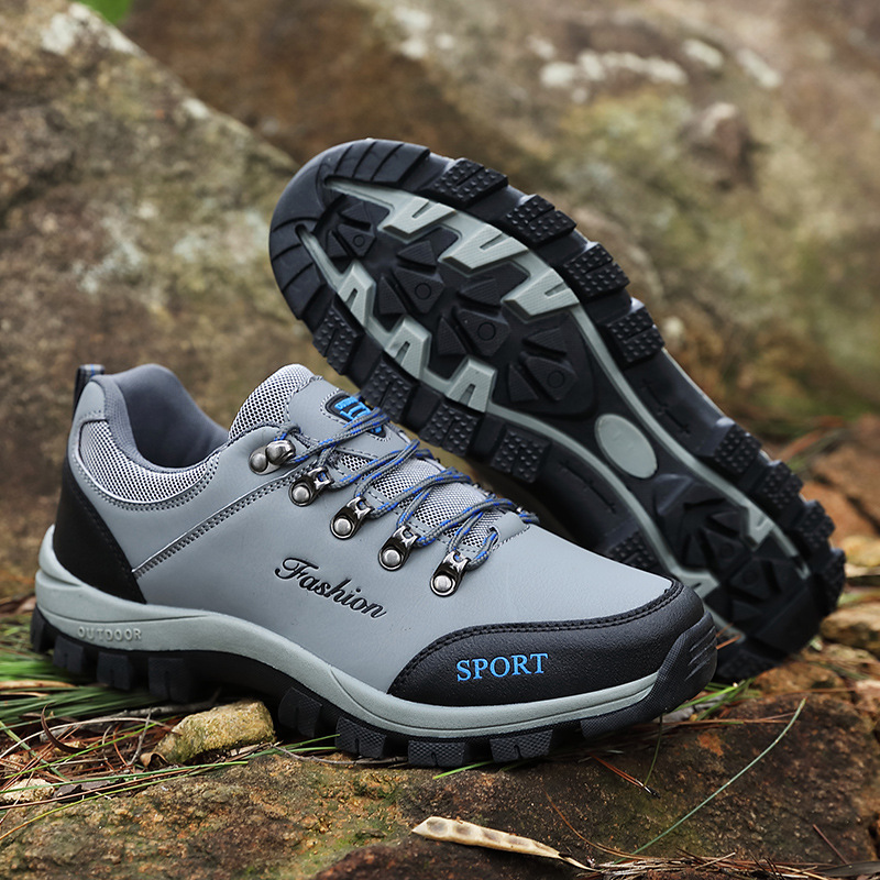 Chaussures De Randonnée À Lacets Pour Hommes | Semelle Crantée