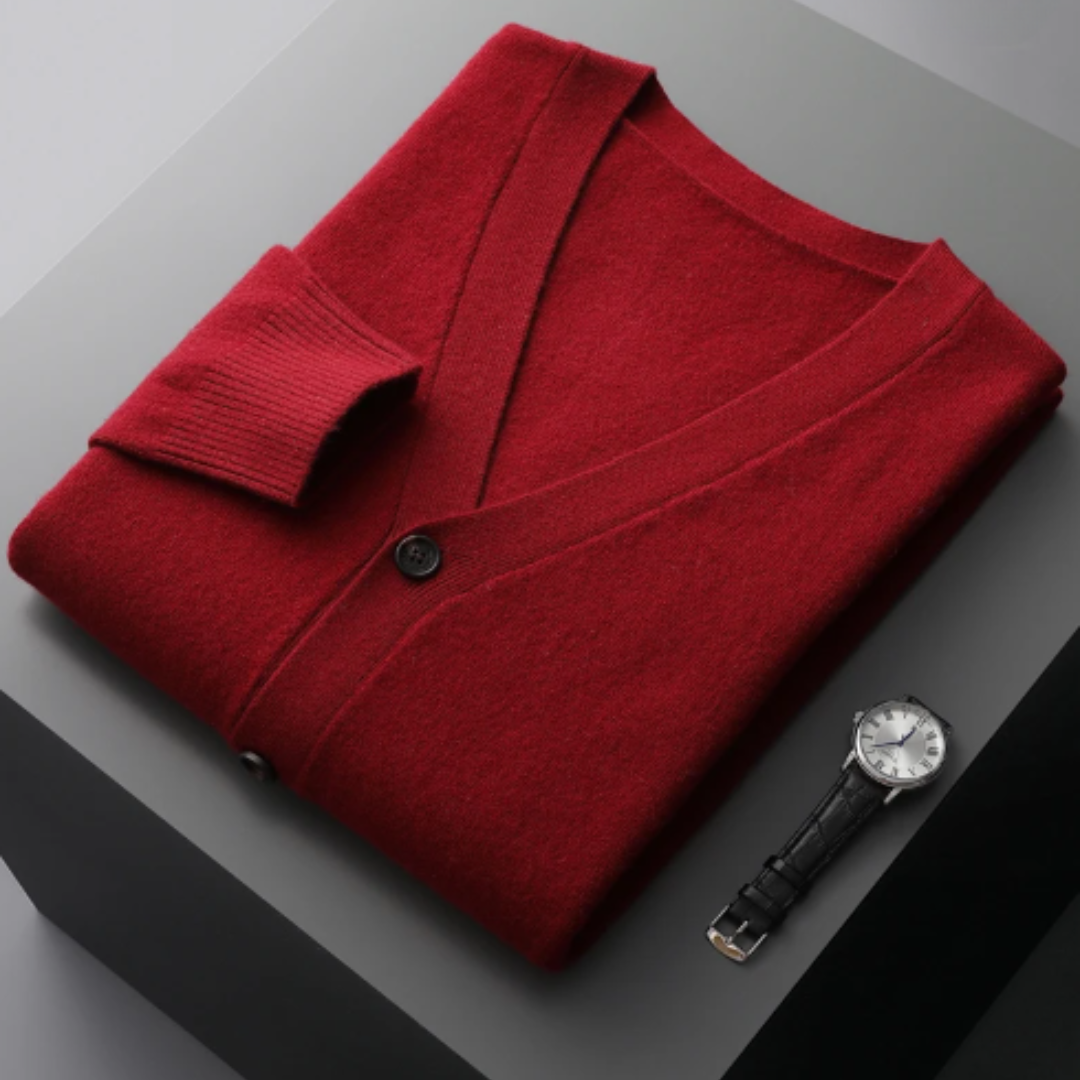 Cardigan Boutonné À Col En V Pour Homme | Hiver