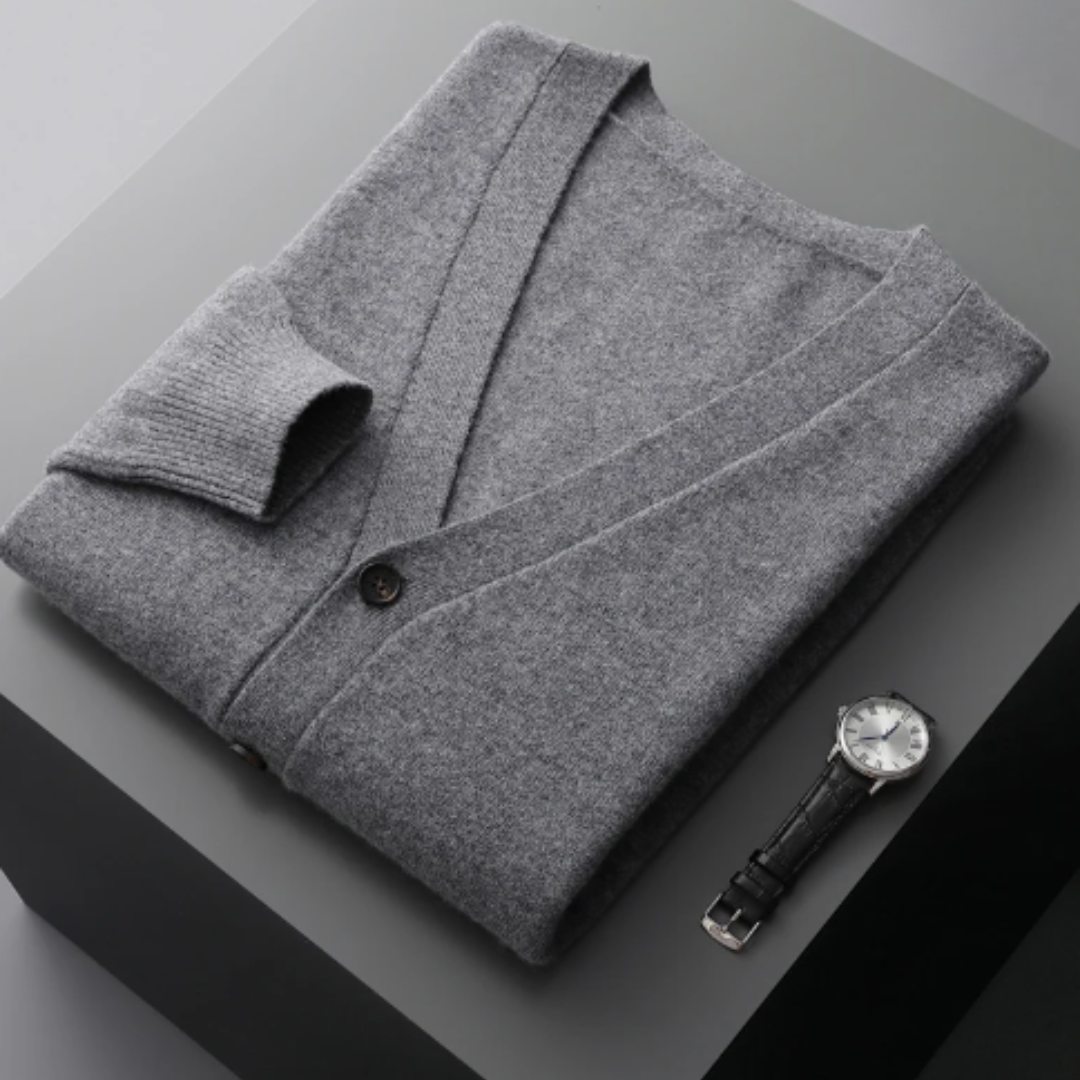 Cardigan Boutonné À Col En V Pour Homme | Hiver