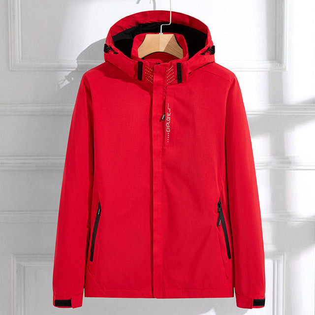 Imperméable D'extérieur À Capuche Pour Femme | Poches Zippées