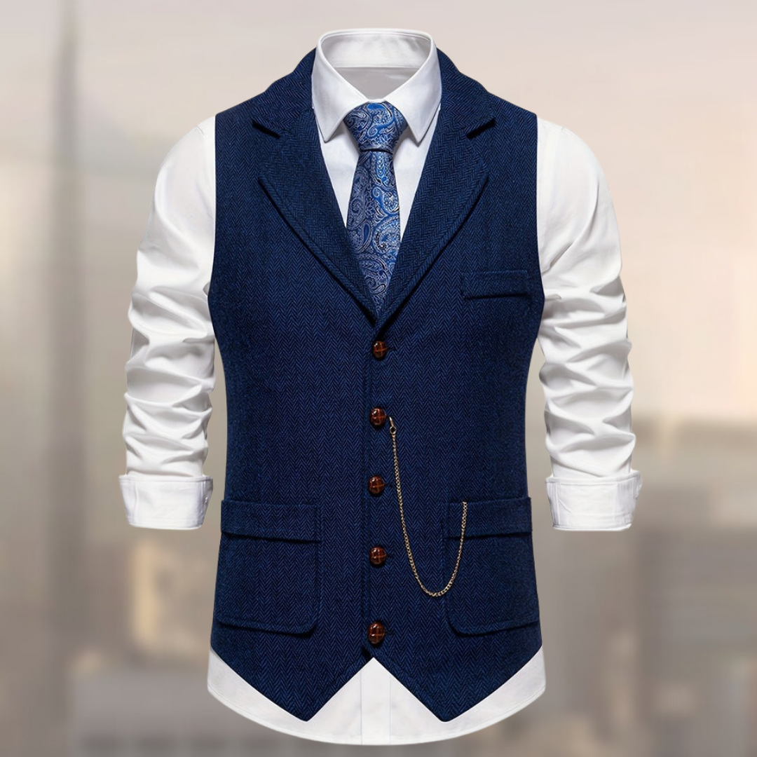 Gilet Boutonné Sans Manches Pour Homme | Vintage