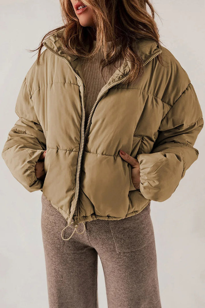 Doudoune Femme À Capuche Et Poche | Courté