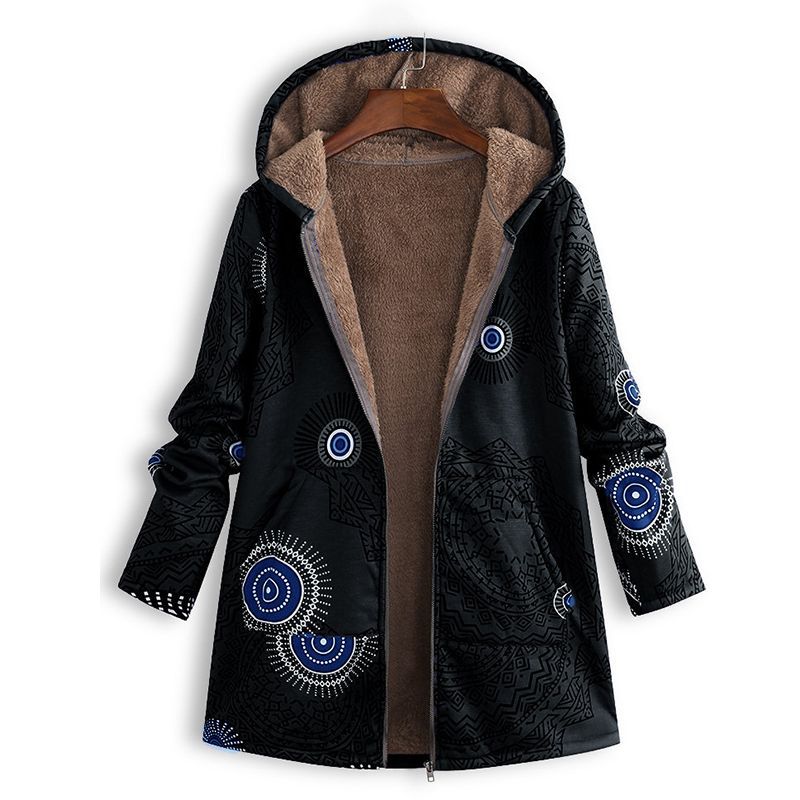 Veste À Capuche À Motifs Pour Femme | Hiver