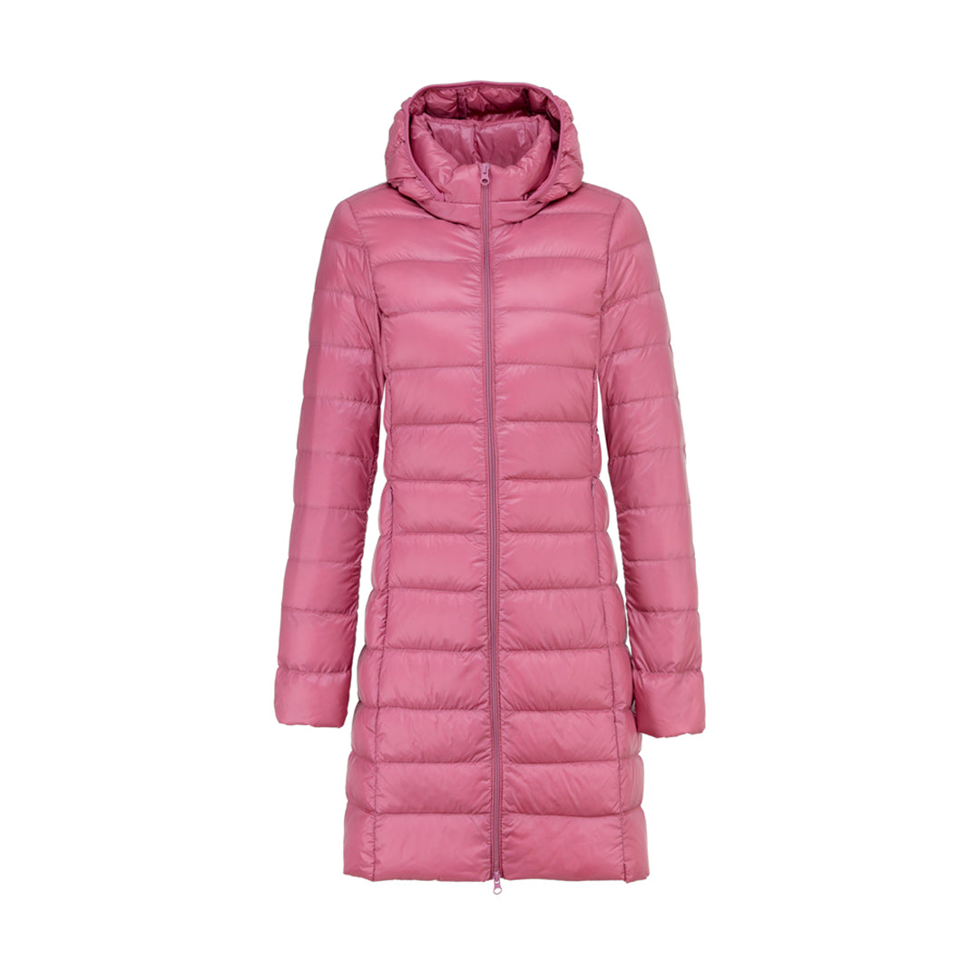 Veste Matelassée D’Hiver Avec Capuche Pour Femme | Longue