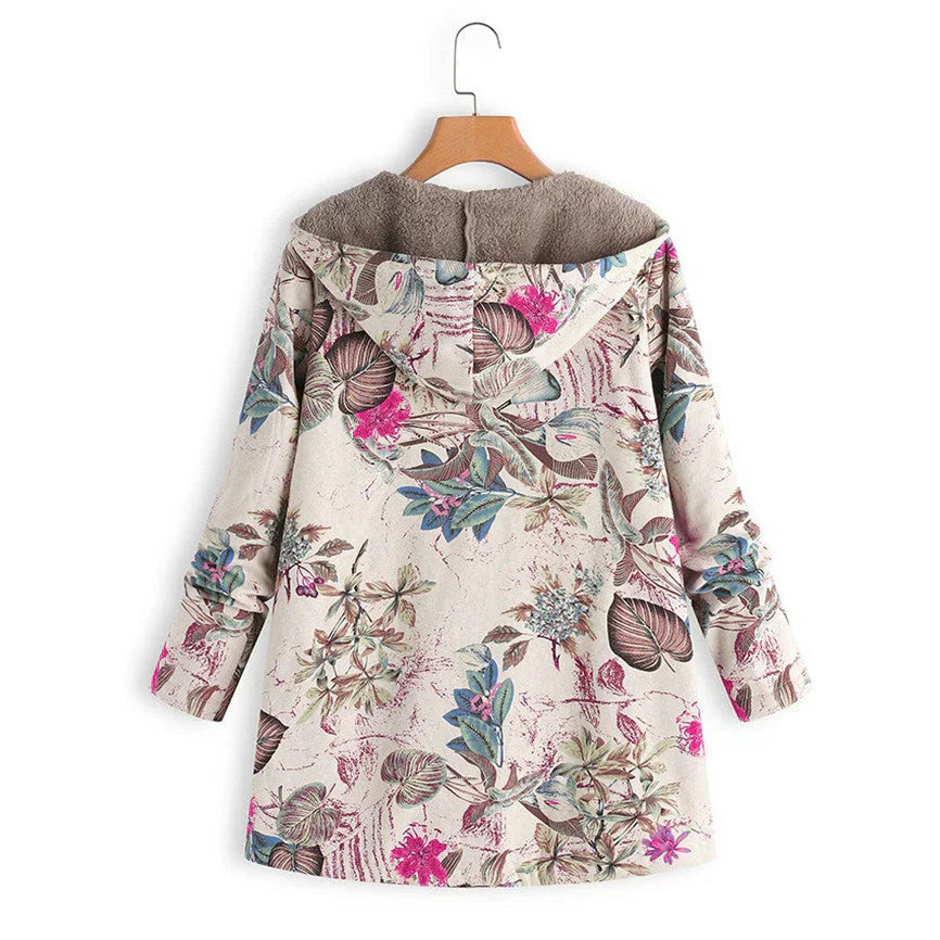Veste À Capuche À Motifs Pour Femme | Hiver