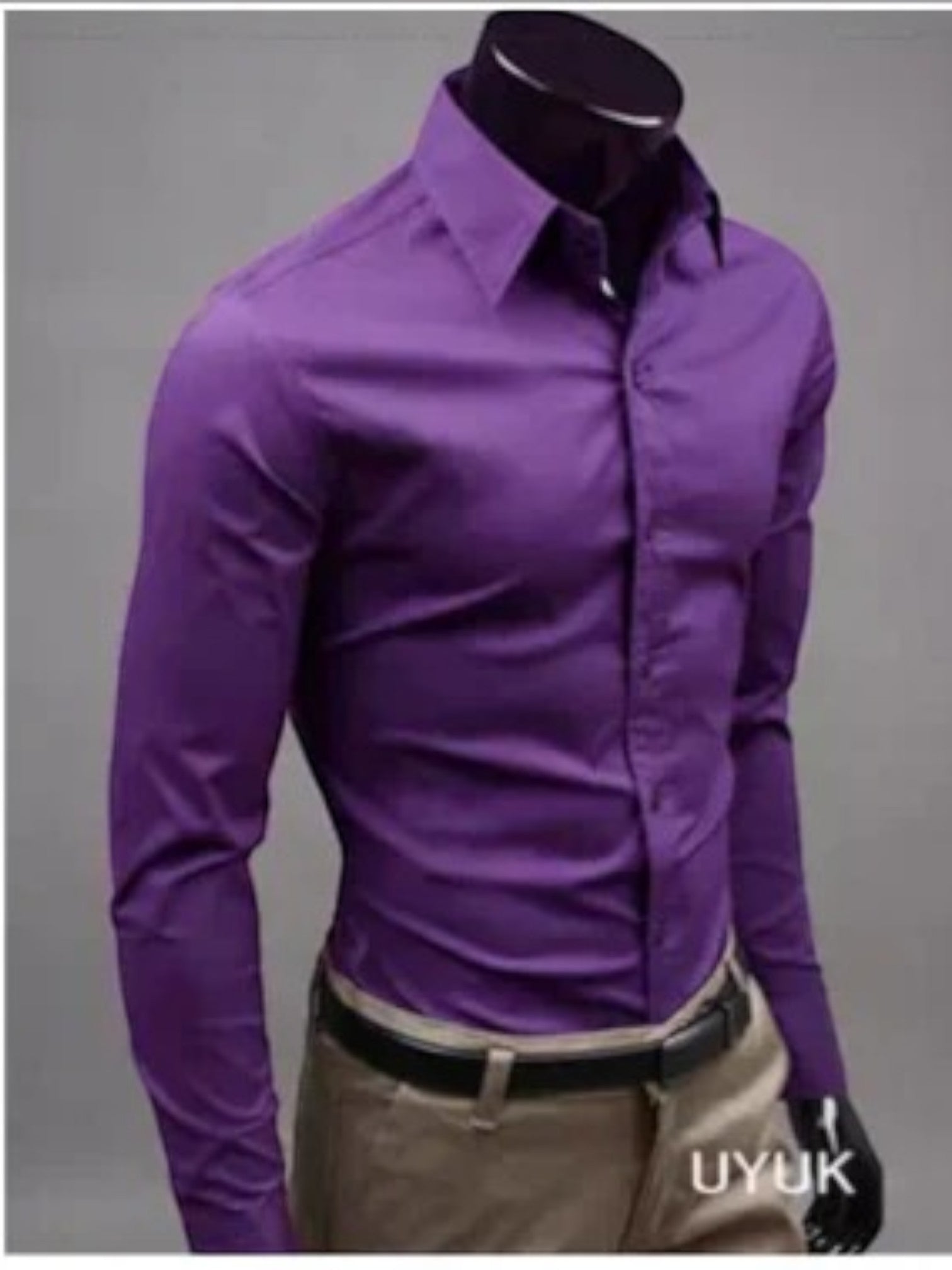 Camisa Formal Sin Planchar Para Hombre Con Alta Elasticidad | A La Moda