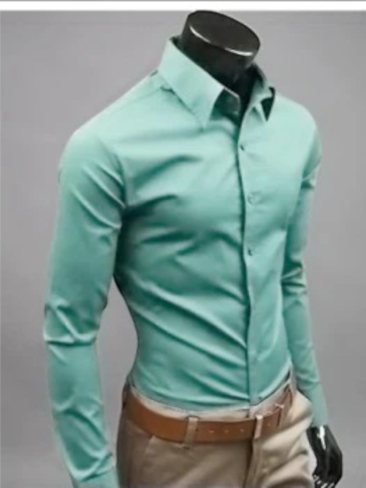 Camisa Formal Sin Planchar Para Hombre Con Alta Elasticidad | A La Moda