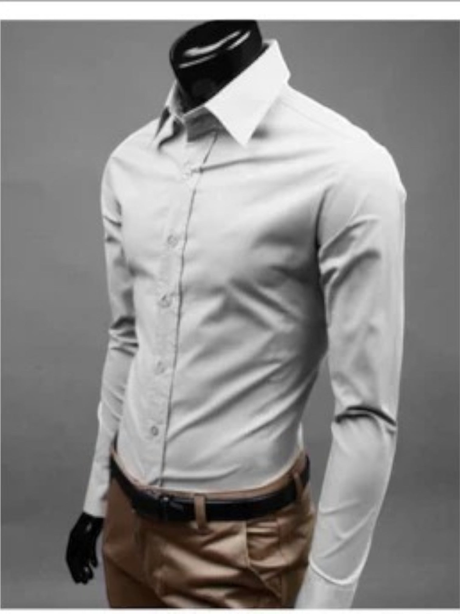 Chemise Formelle Sans Repassage Pour Homme Avec Haute Élasticité | À La Mode