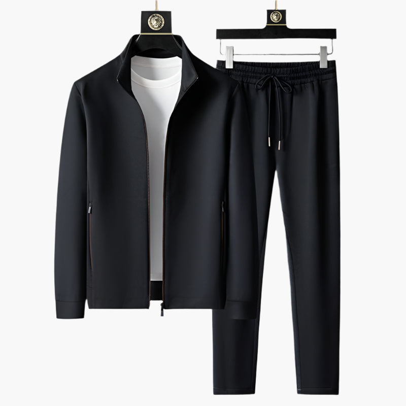 Ensemble De Survêtement Décontracté À Manches Longues Pour Homme | Fermeture Éclair