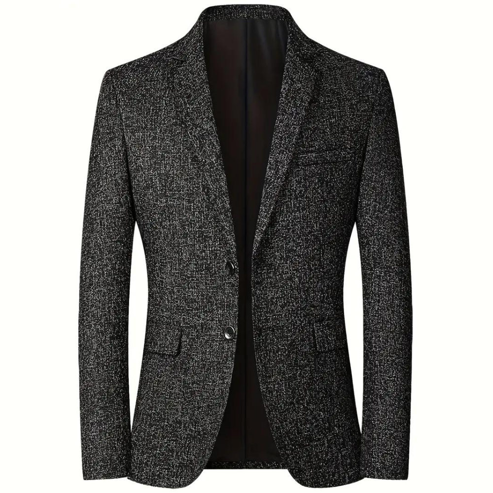 Blazer Texturé À Deux Boutons Pour Homme | Moderne
