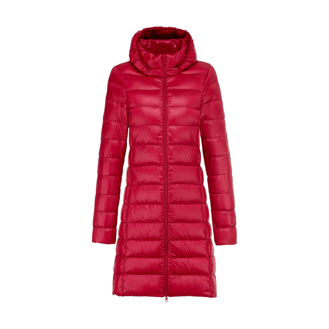 Veste Matelassée D’Hiver Avec Capuche Pour Femme | Longue