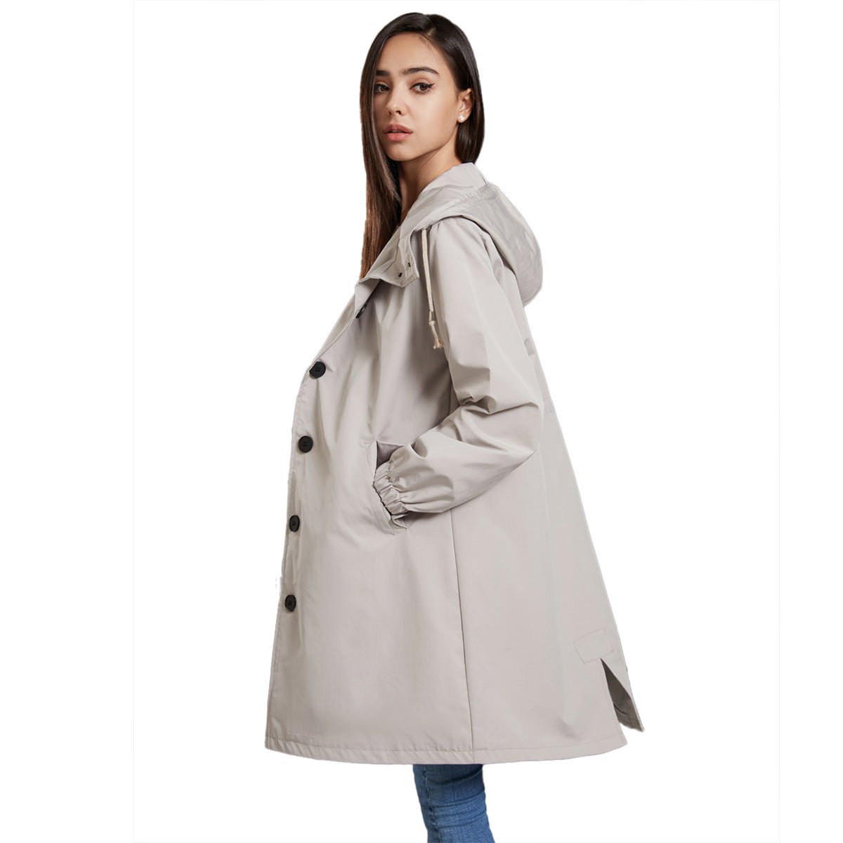 Veste De Pluie À Capuche Pour Femme | Classique