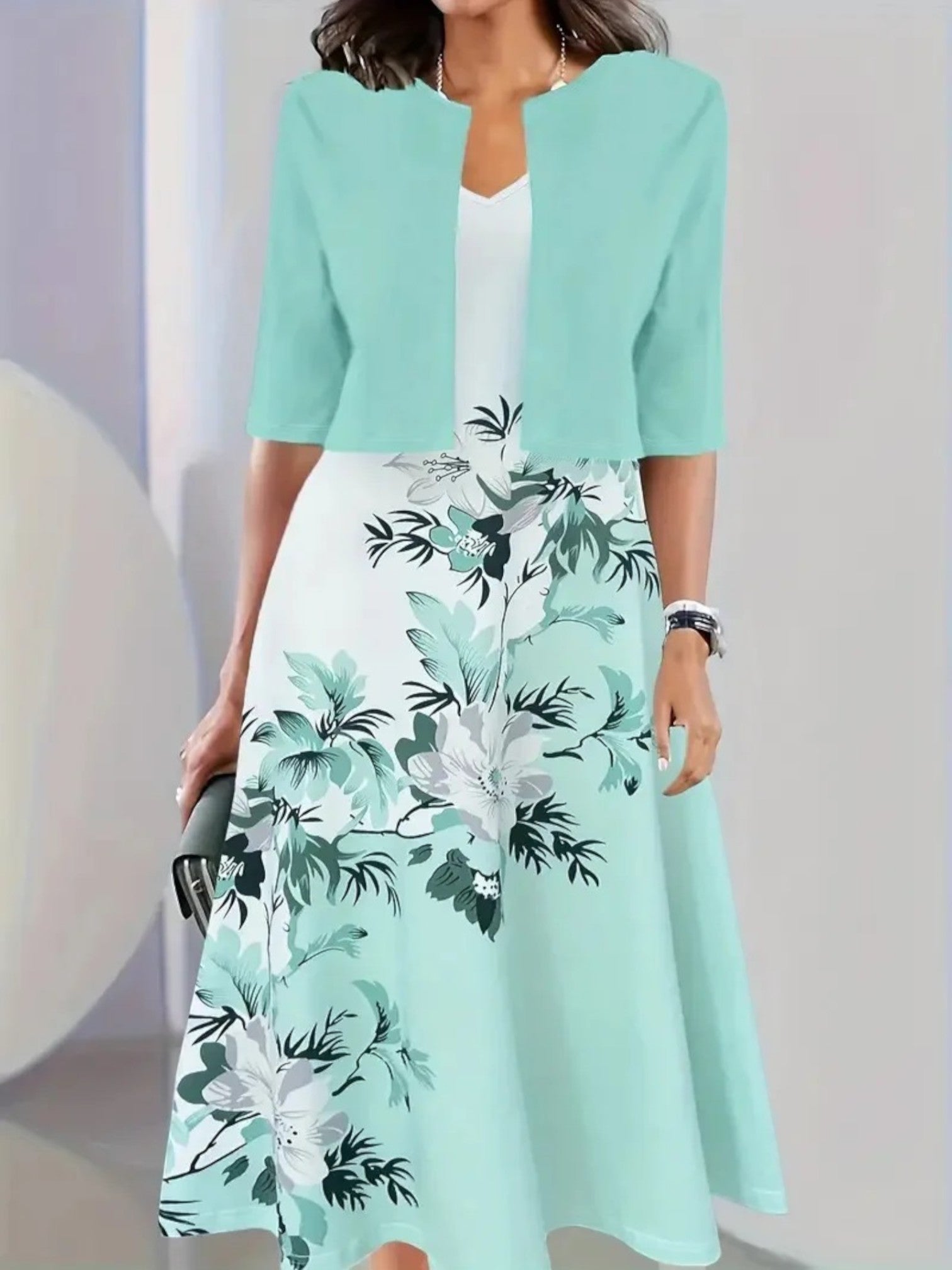 Anouk | Robe D'été Chic Avec Blazer Pour Femme | Midi