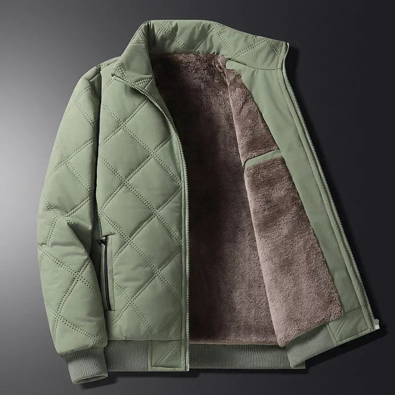 Veste D’Hiver Stylée Avec Fermeture Éclair Et Poche | Manches Longues