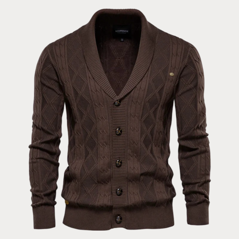 Cardigan Classique En Tricot Pour Homme | Boutonné