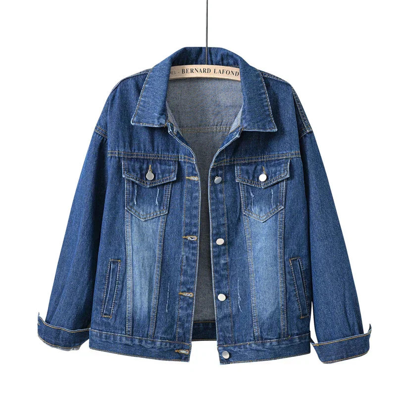 Blazer En Jean Pour Femme À Manches Longues | Avec Poche