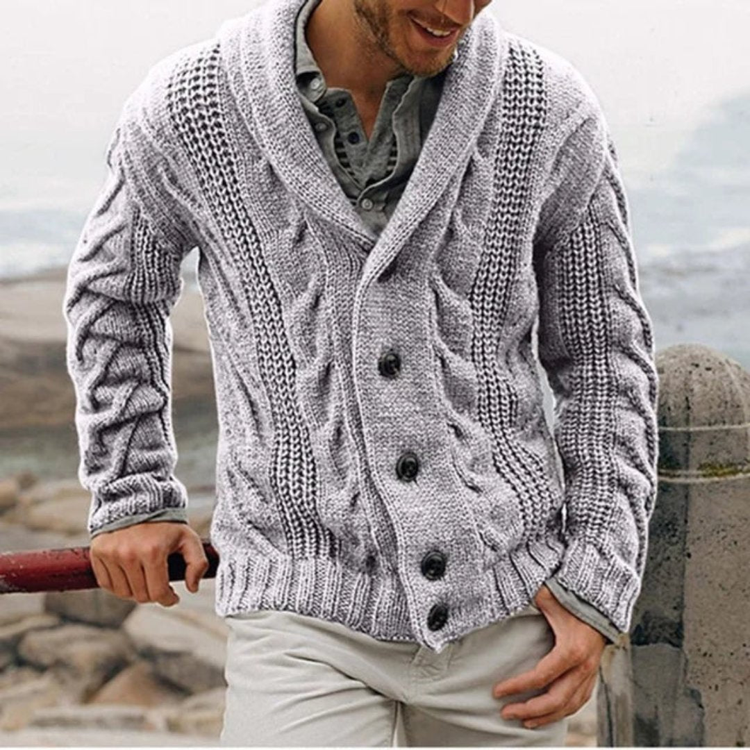 Cardigan D'hiver À Manches Longues Pour Homme | Décontracté