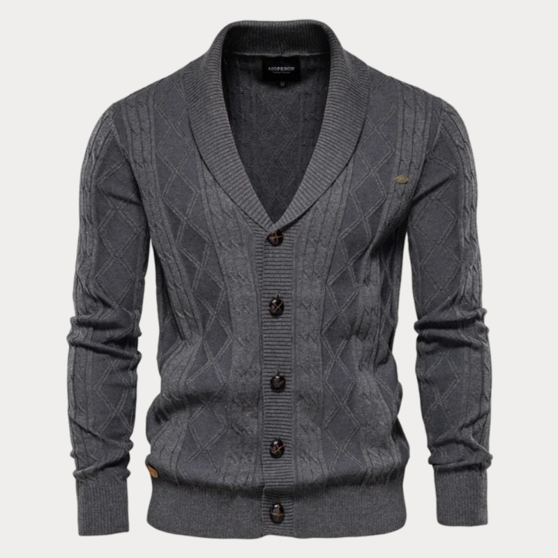 Cardigan Classique En Tricot Pour Homme | Boutonné