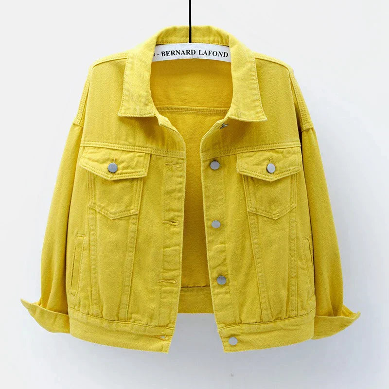 Blazer En Jean Pour Femme À Manches Longues | Avec Poche
