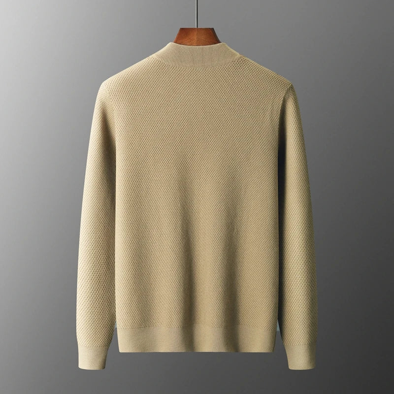 Cardigan D'hiver À Manches Longues Pour Homme | Fermeture Éclair