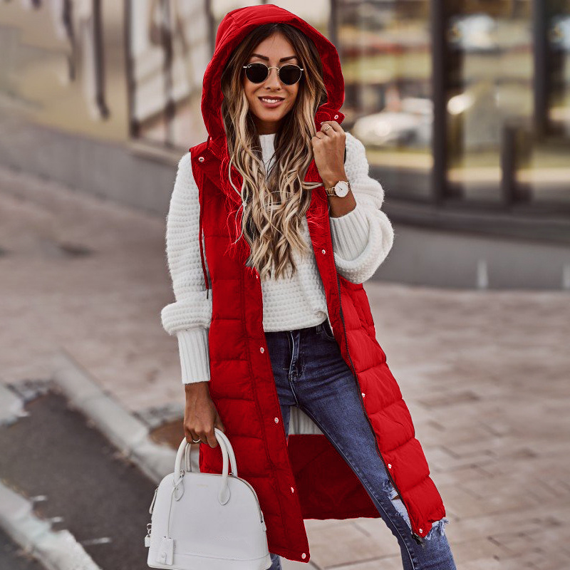 Gilet Long Et Matelassé Pour Femme | Chaud