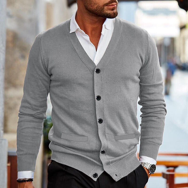 Cardigan Tricoté Pour Homme | Boutonné