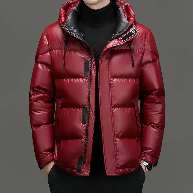 Doudoune D'hiver À Capuche Pour Homme | Manches Longues