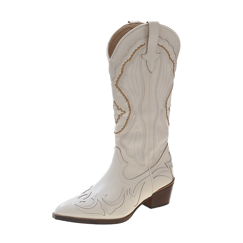 Bottes Blanches Hautes Pour Femme | Hiver