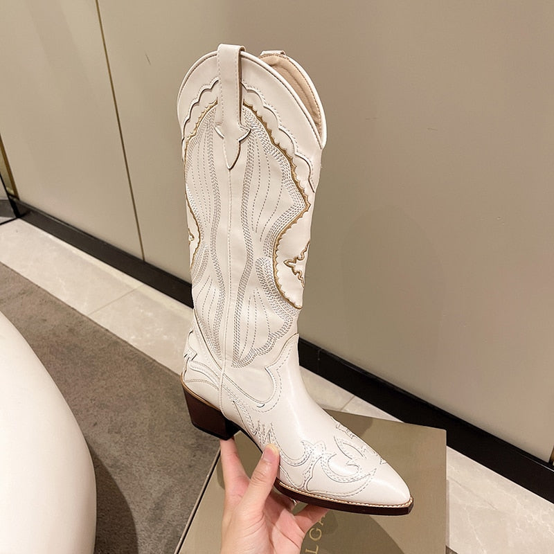 Bottes Blanches Hautes Pour Femme | Hiver