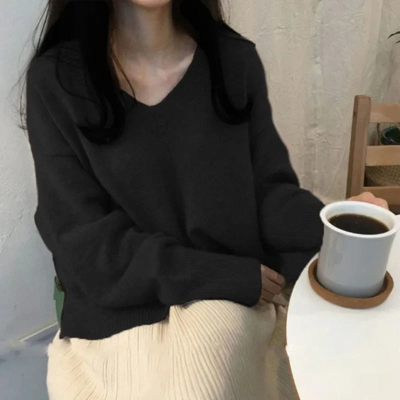 Pull En Cachemire Pour Femme Pour L’Hiver | Col En V