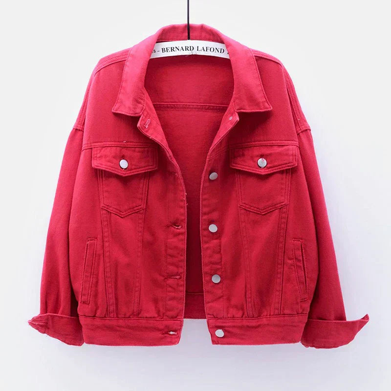 Blazer En Jean Pour Femme À Manches Longues | Avec Poche
