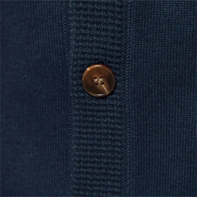 Cardigan Boutonné En Tricot Pour Homme | Manches Longues
