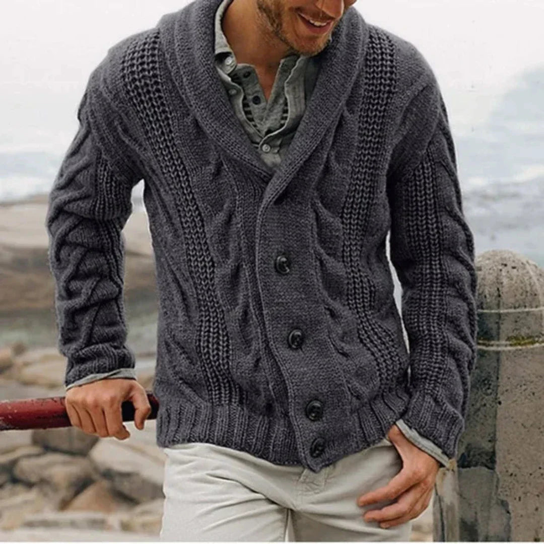 Cardigan D'hiver À Manches Longues Pour Homme | Décontracté