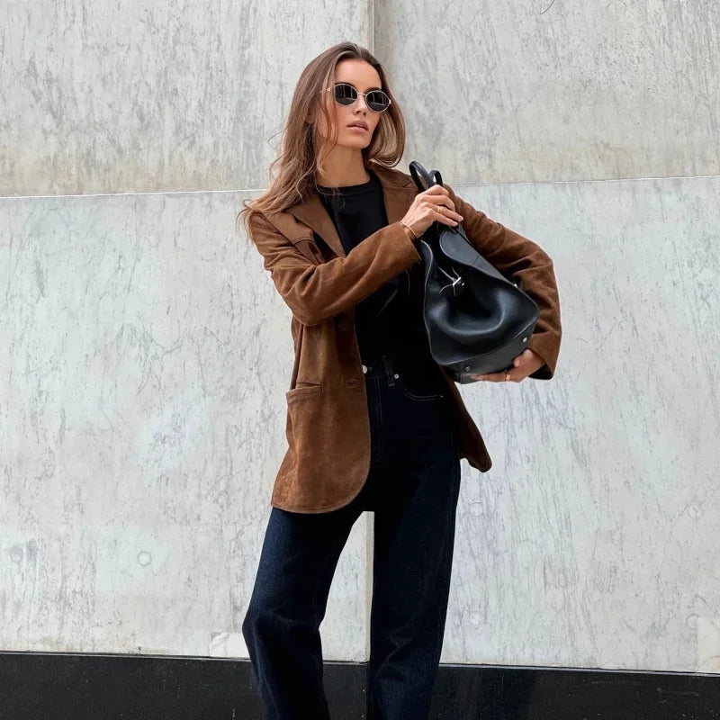 Veste Tendance Avec Fermeture À Boutons Pour Femmes | Chaud