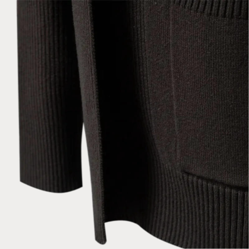 Cardigan Classique En Tricot Ouvert Sur Le Devant Pour Homme | Col Châle
